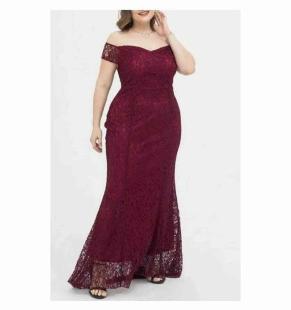 Womens lace evening  dress