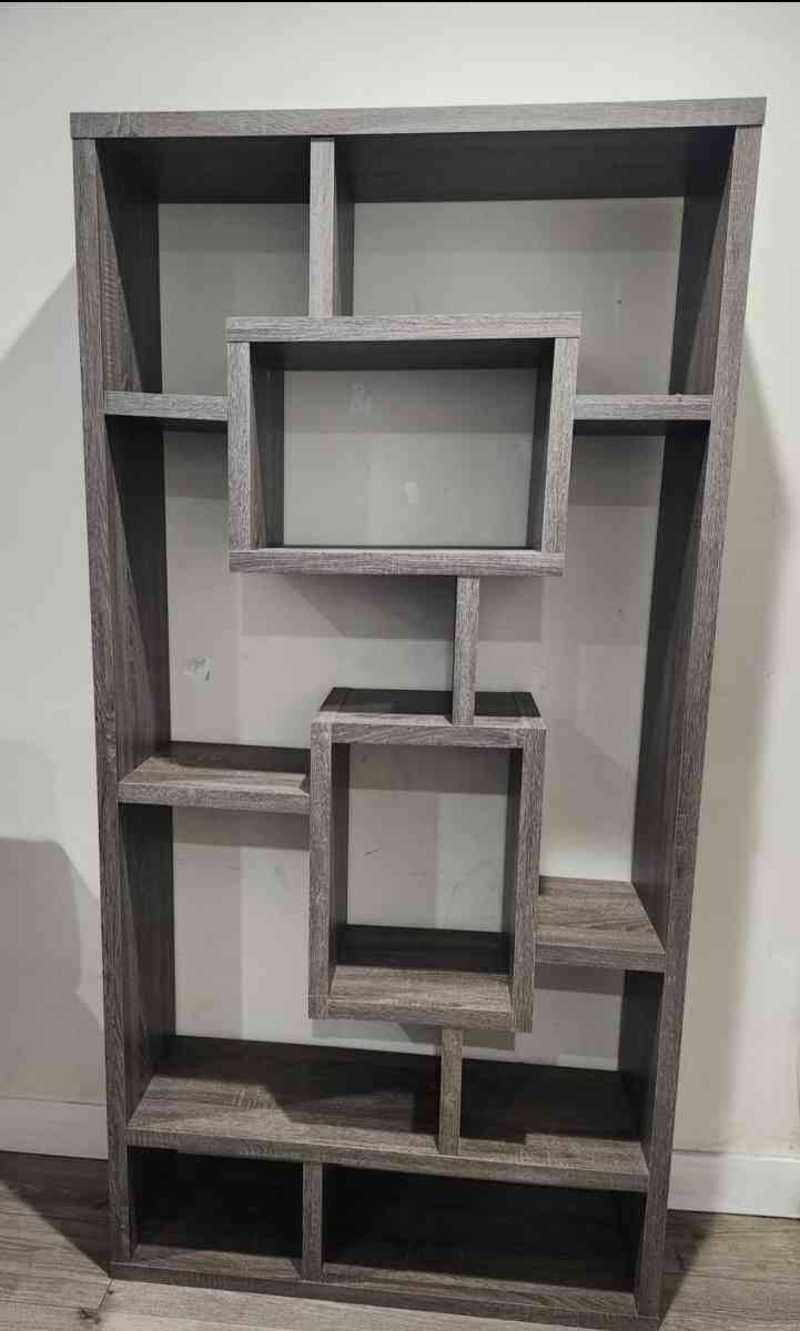 gray somkewood book shelf multiuse