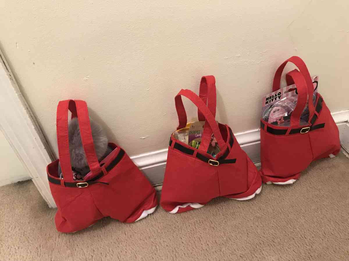handmade Santa bags