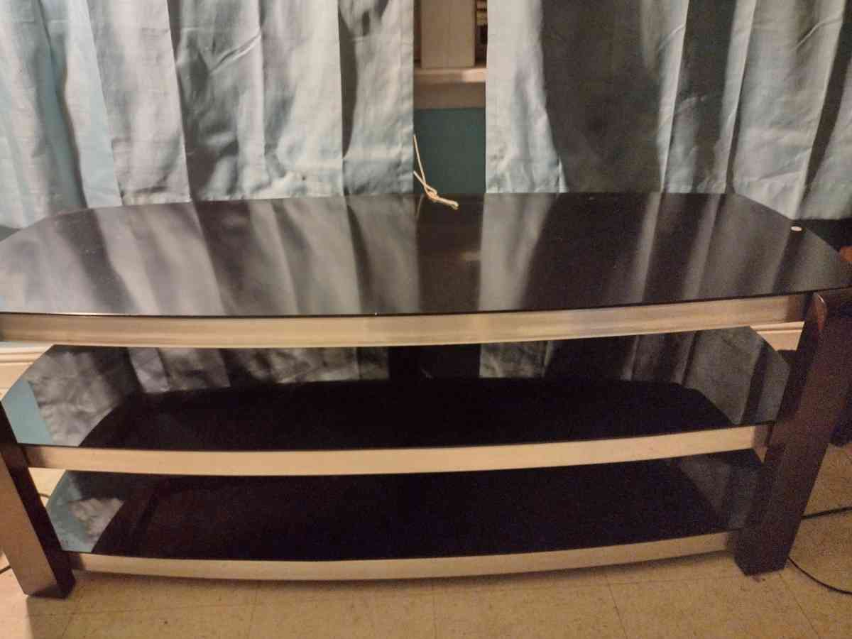 brand new 3 Glass shelf TV stand