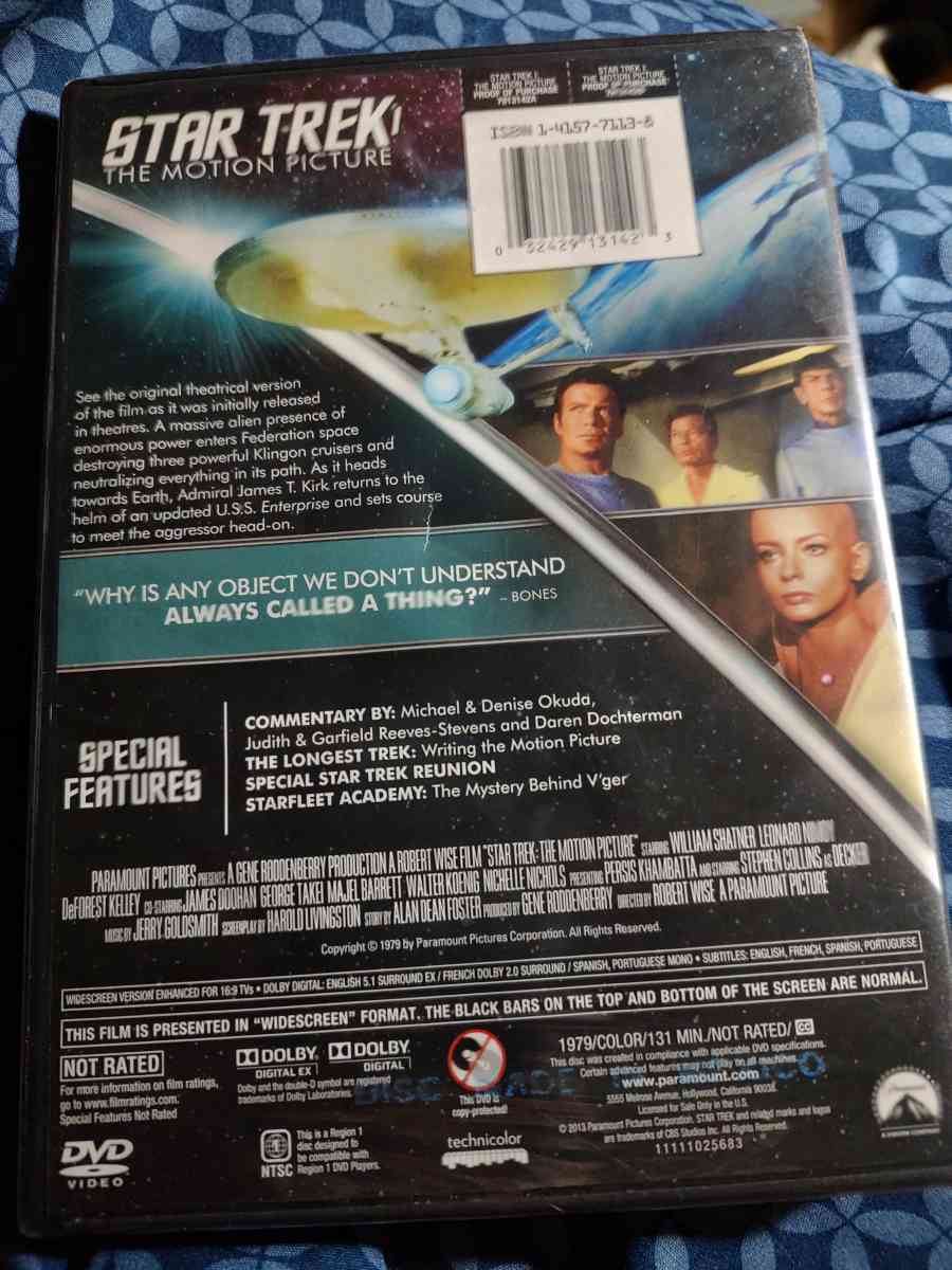 Star Trek The Motion Picture DVD