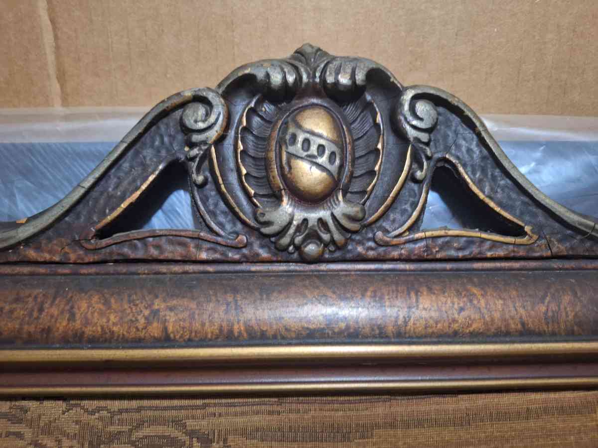 19th Century cloth etching beautiful framed