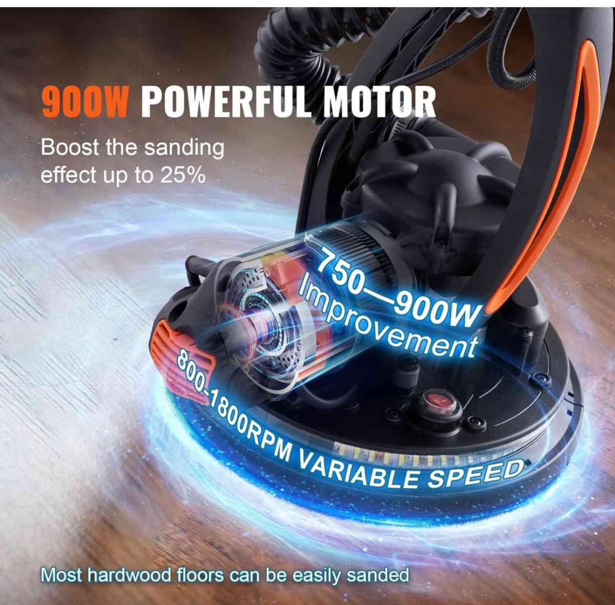 Drywall Sander 900W Electric Sander with 12 Sanding Discs Va