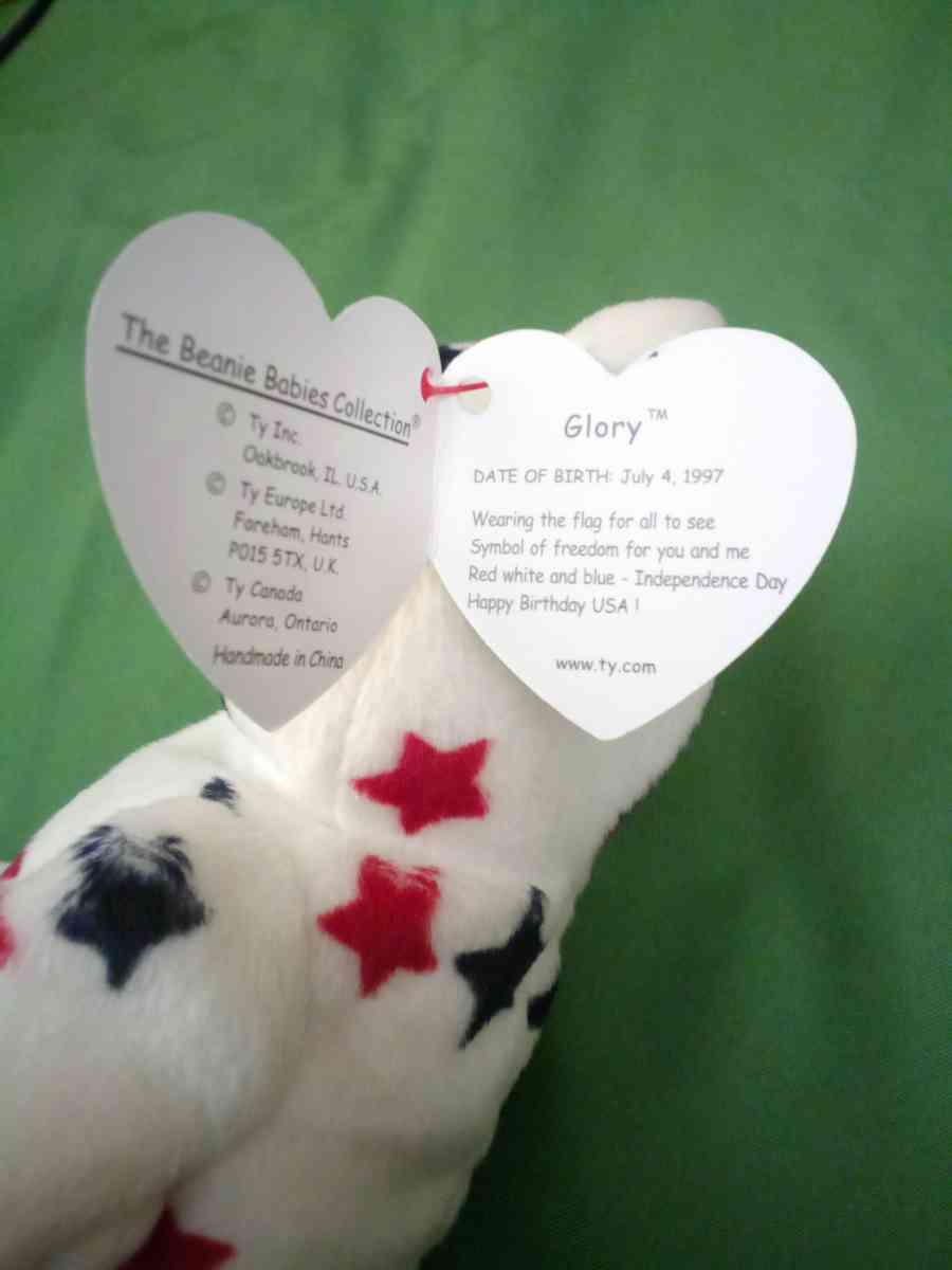 1998 Ty beanie babies glory mint selling collection