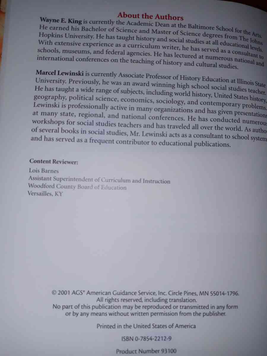 world history textbook