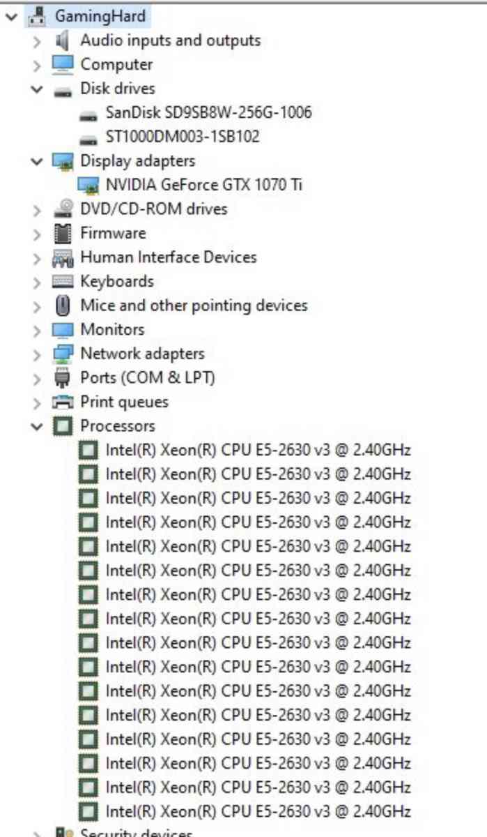 Gaming PC Intel i7 DDR4 32Gb gtx 1070Ti 8Gb SSD