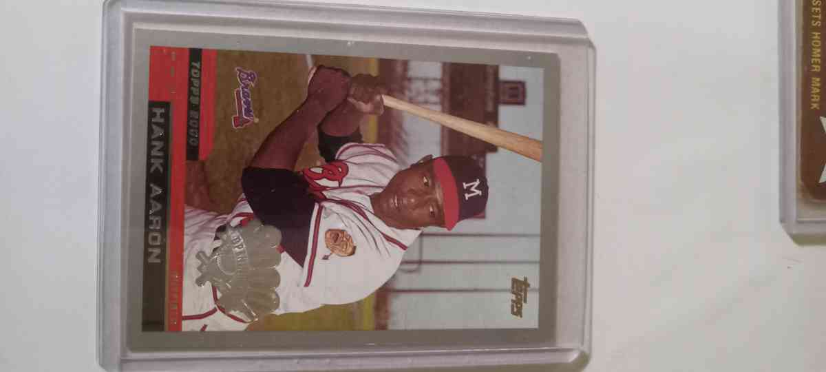 4 hank aaron cards