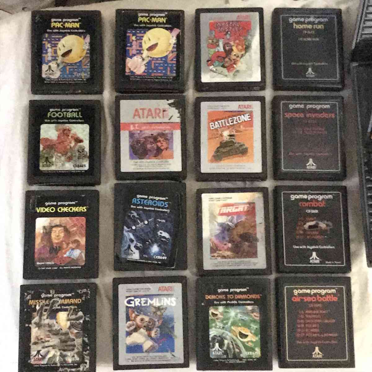 2 Atari system and 19 games and other controllers