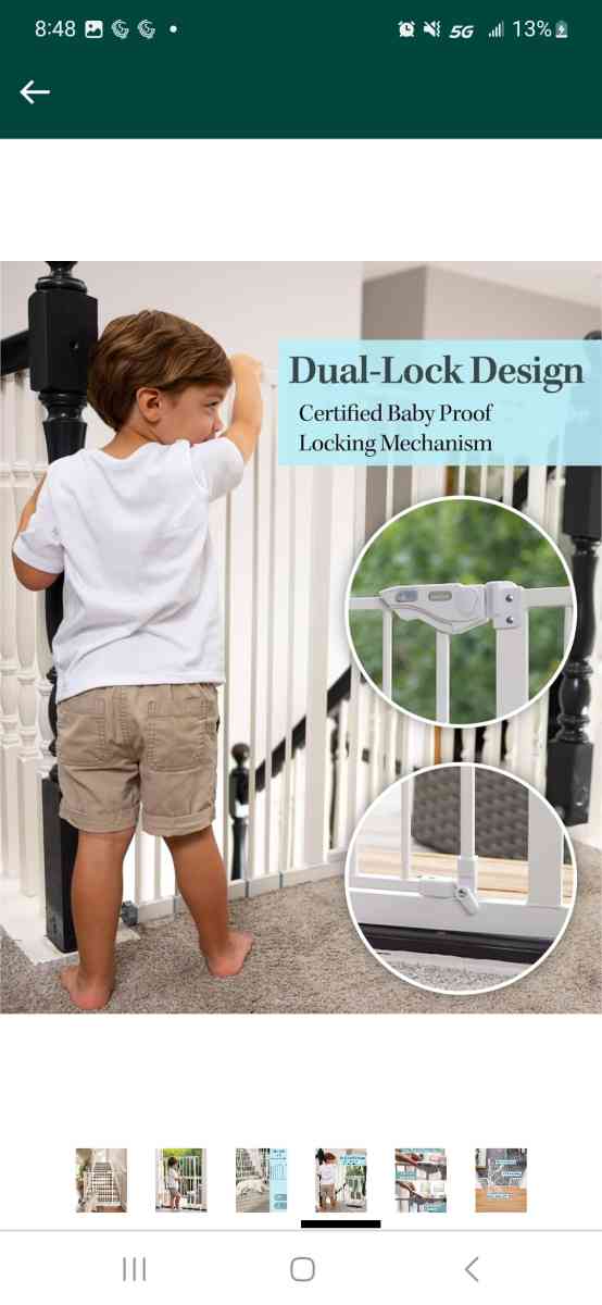 InnoTruth Baby Gate for Stairs and Doorways