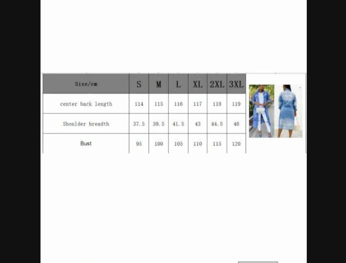 Women long trench jeans jackets