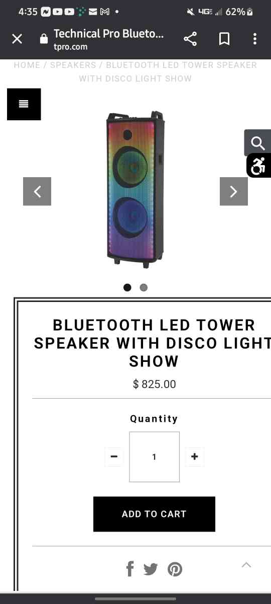 black led bluetooth speaker