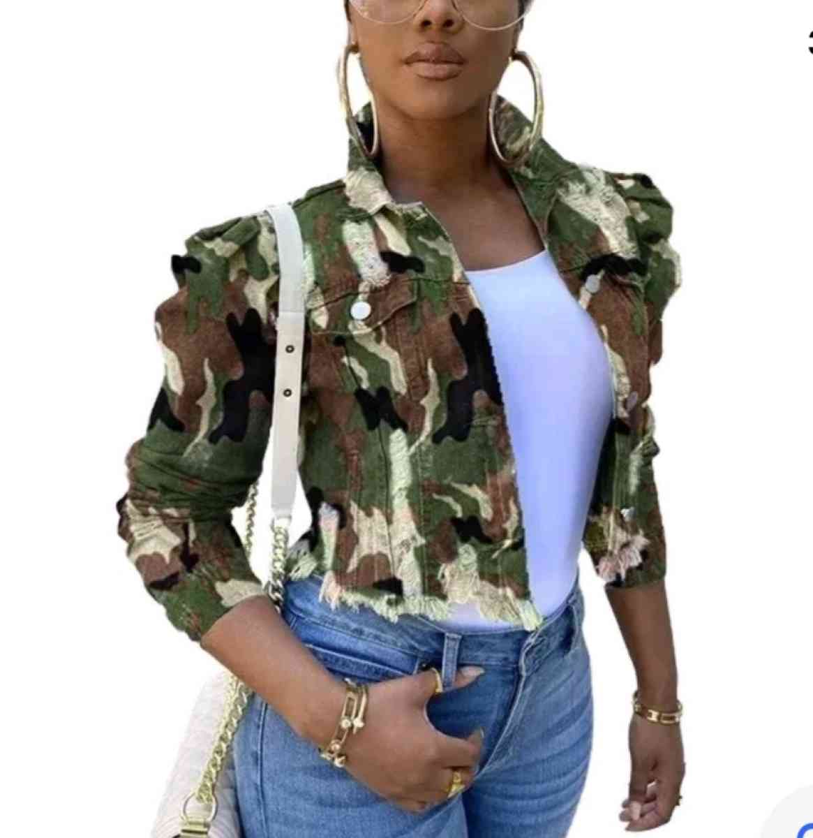 Womens cropped denim jackets