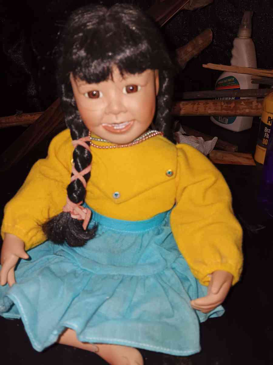 Ashton Drake porcelain native flower girl