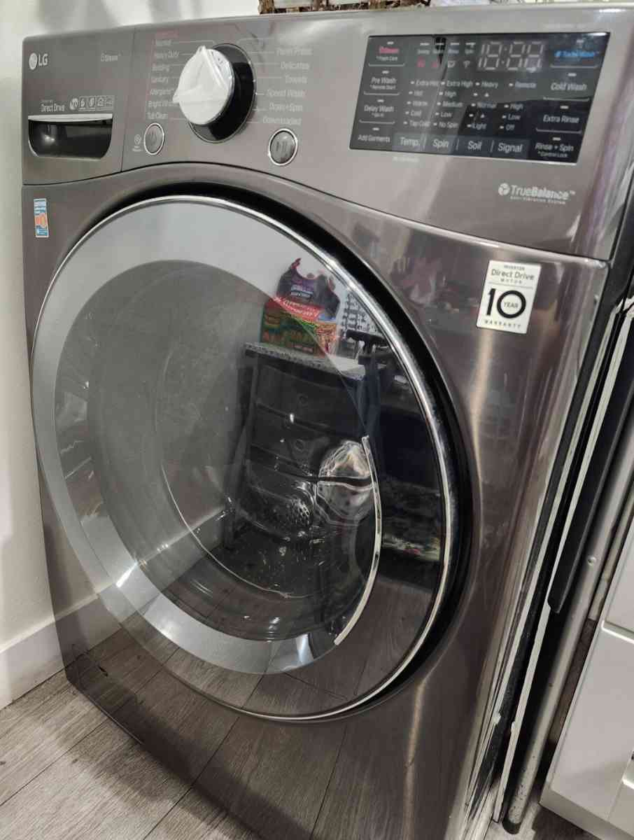 lg steam energy saver washer no damages like new