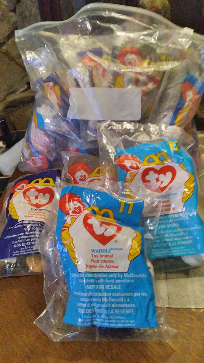 Retired McDonalds beanie babies 1998