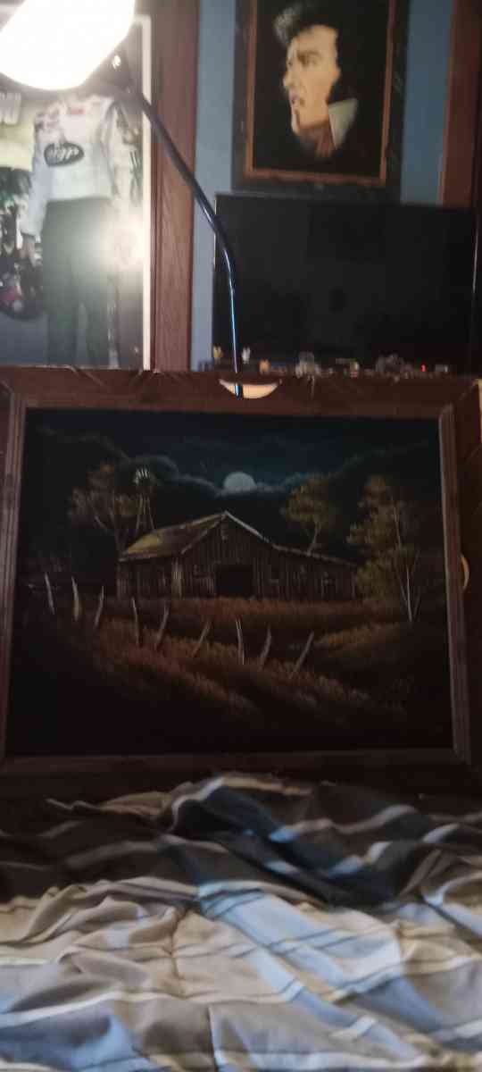 vintage velvet barn painting