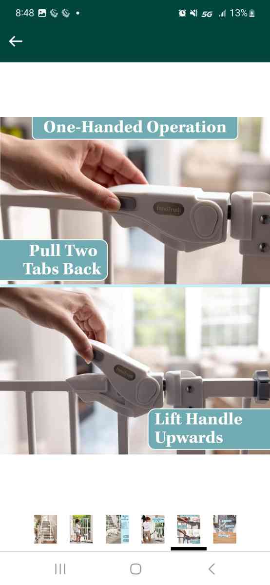 InnoTruth Baby Gate for Stairs and Doorways