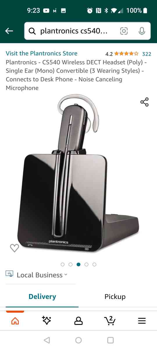 Plantronics wireless headset NOT BLUETOOTH CAPABLE