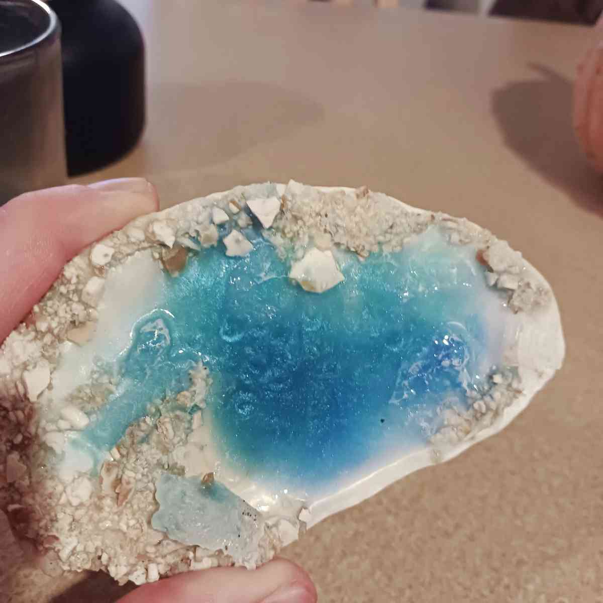 epoxy shells and custom made designs and ornaments