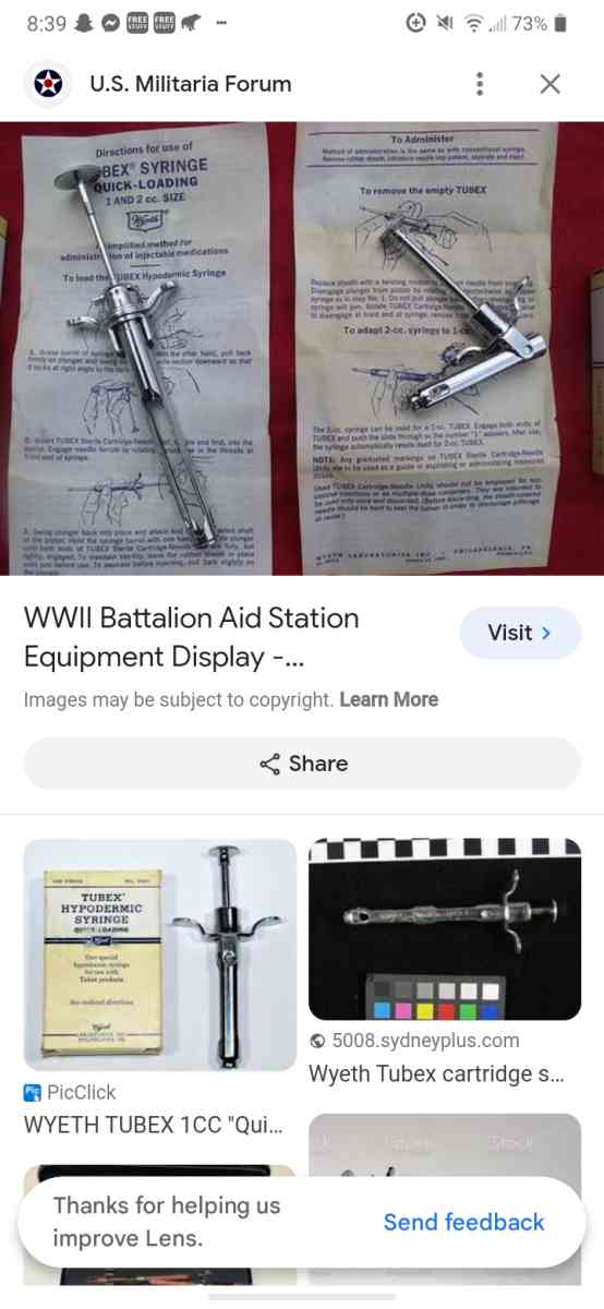 vintage antique 1943 to 1953 surgical instrument