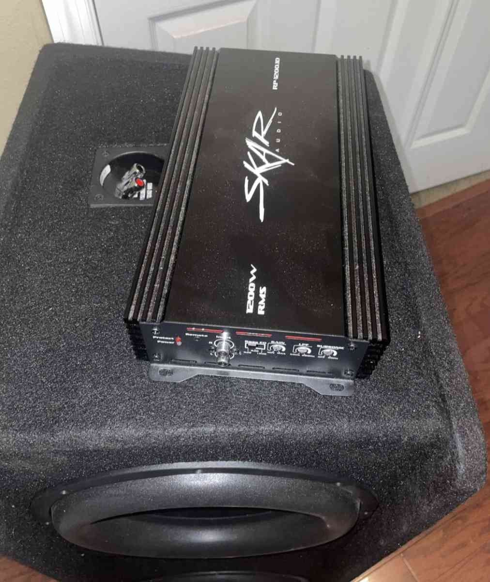 12in skar sub skar amp radio