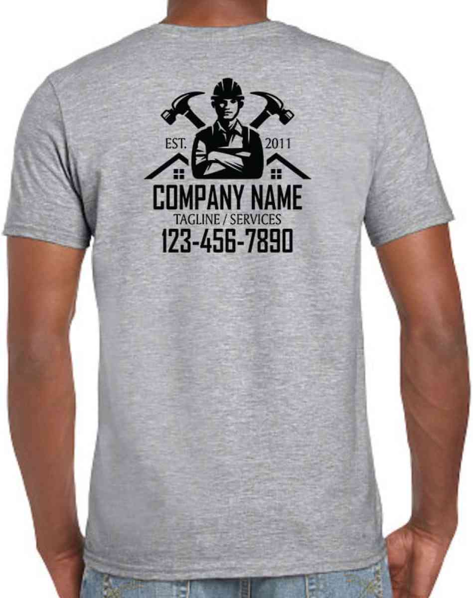 Custom Printed Construction t shirts