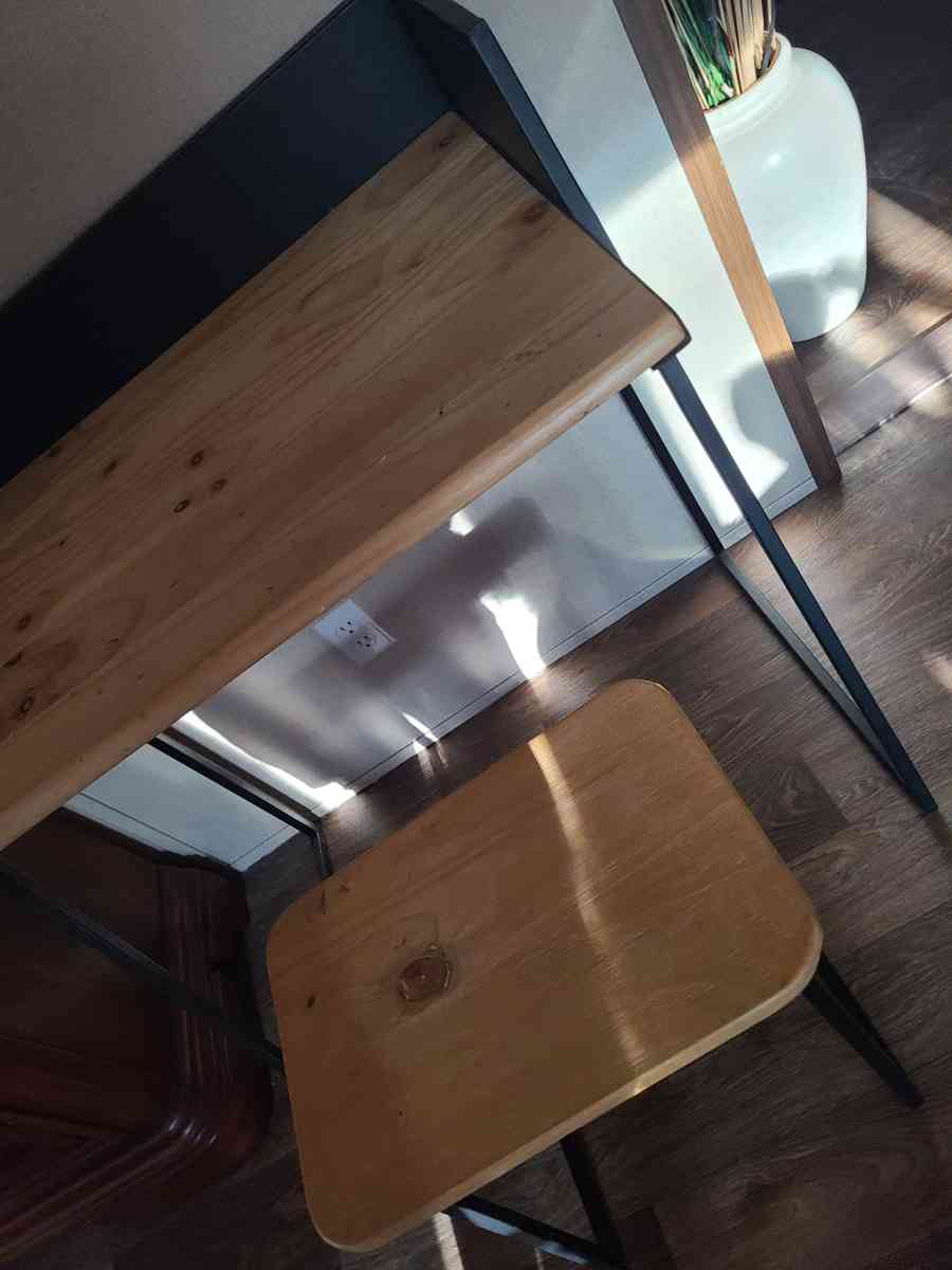 Desk Along With Stool
