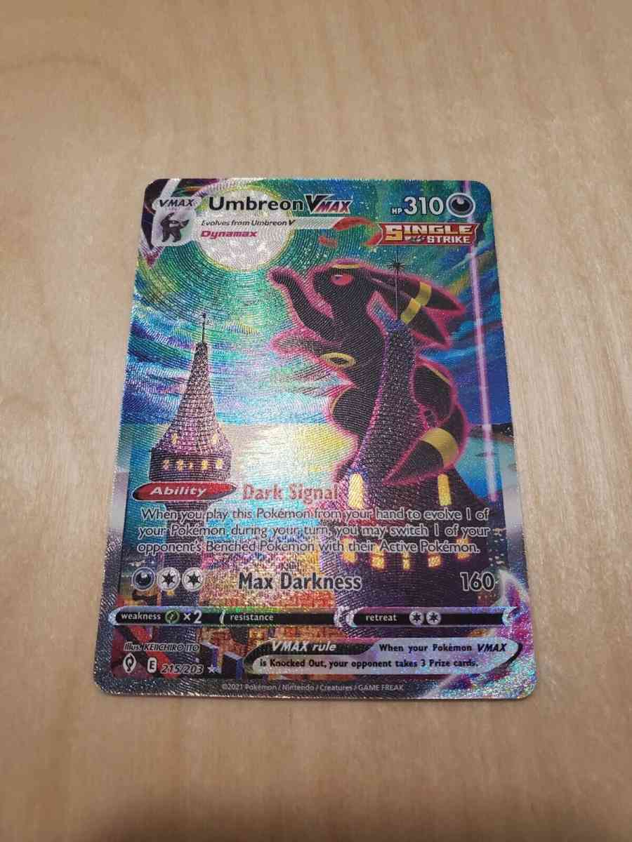 Umbreon VMAX Alternate Art Secret Rare  215203  Evolving Ski