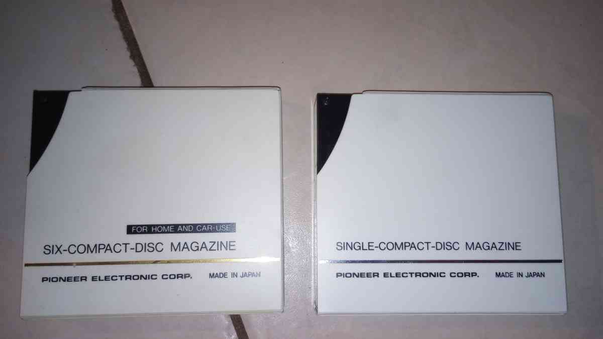 2 Vintage Pioneer JDM100 CD Magazine 6disc Changer W Boxes H