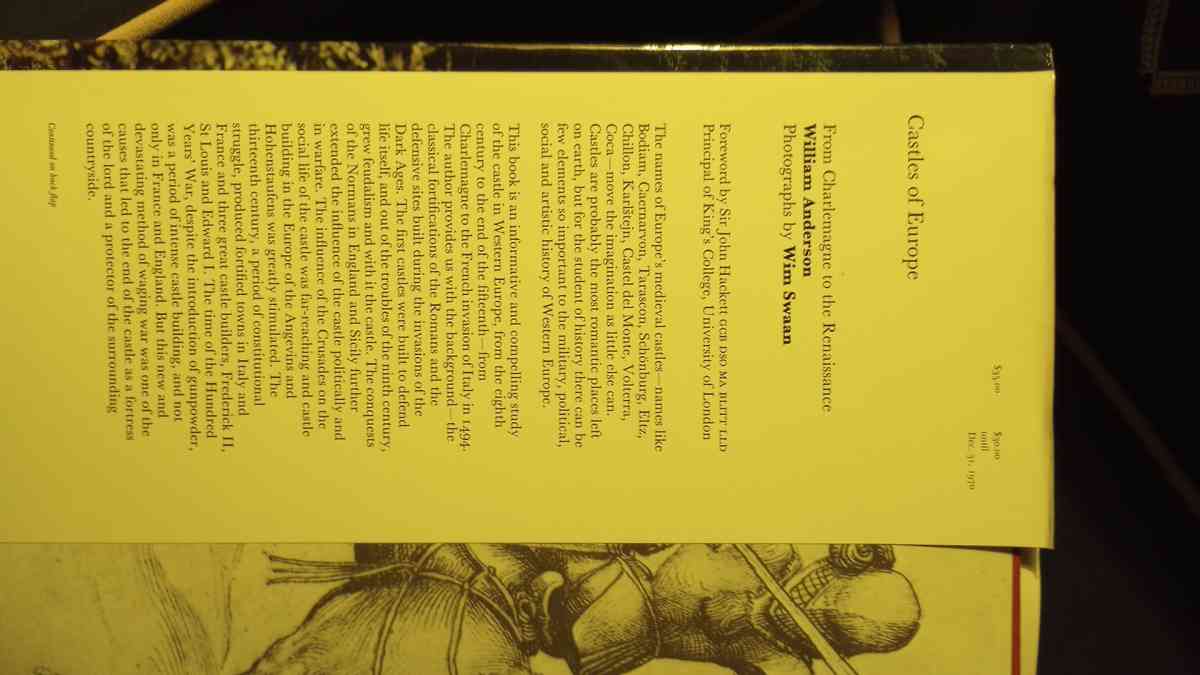 Castles of Europe from Charlemagne to the Renaissance