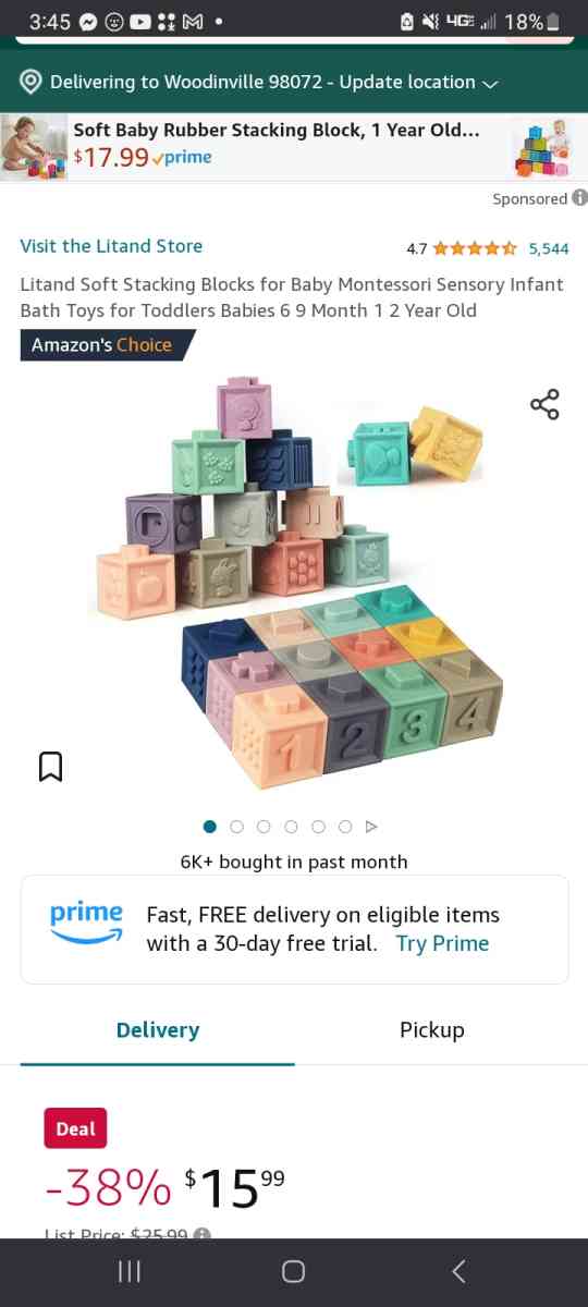 kids silicone blocks 12 pk