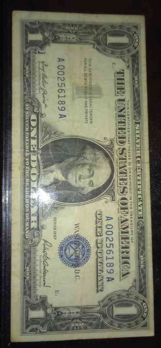 1957 one dollar bill