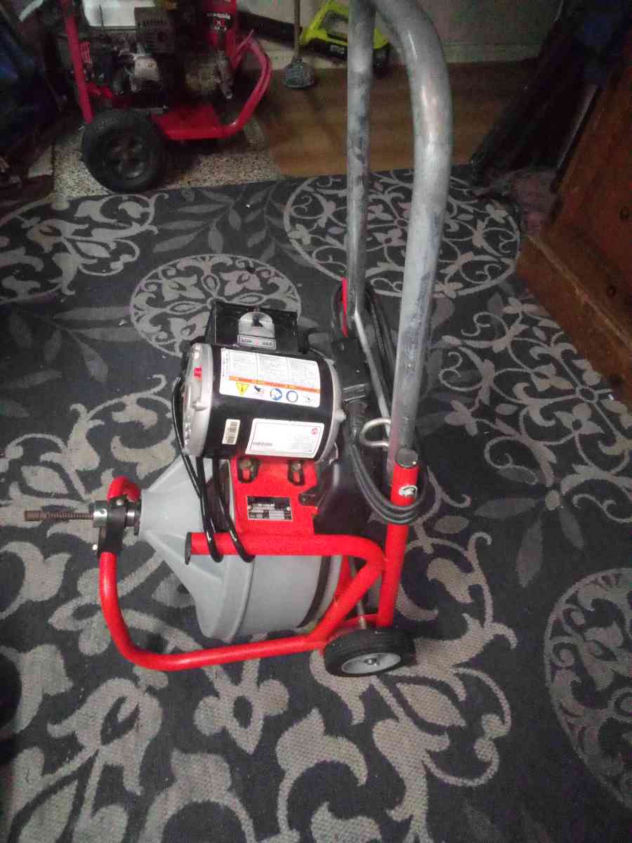 RIGID power snake with foot pedal switch used 1 time