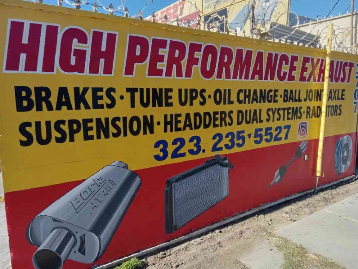 large hand painted signs for business