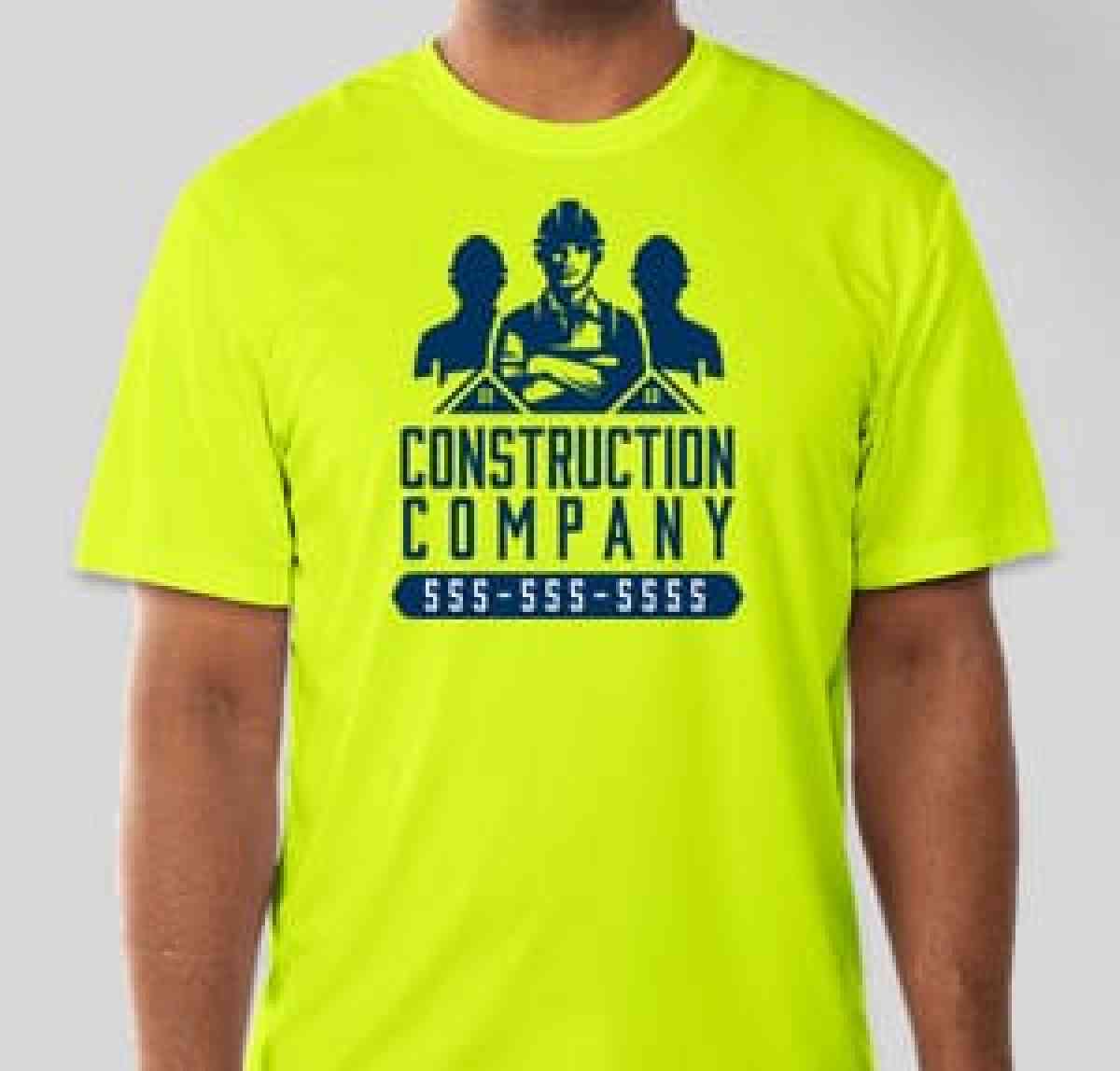 Custom Printed Construction t shirts