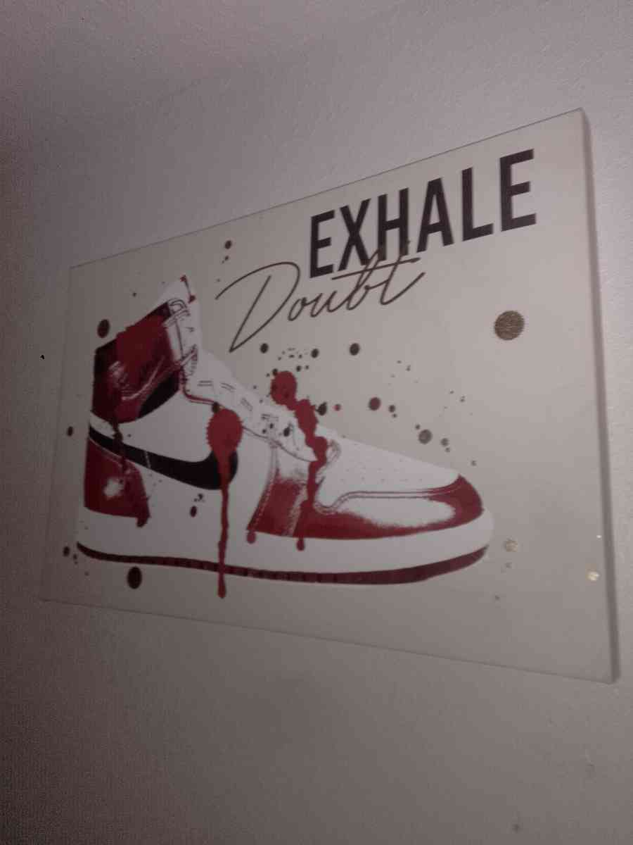 AIR JORDANS 1 BEDROOM POSTER