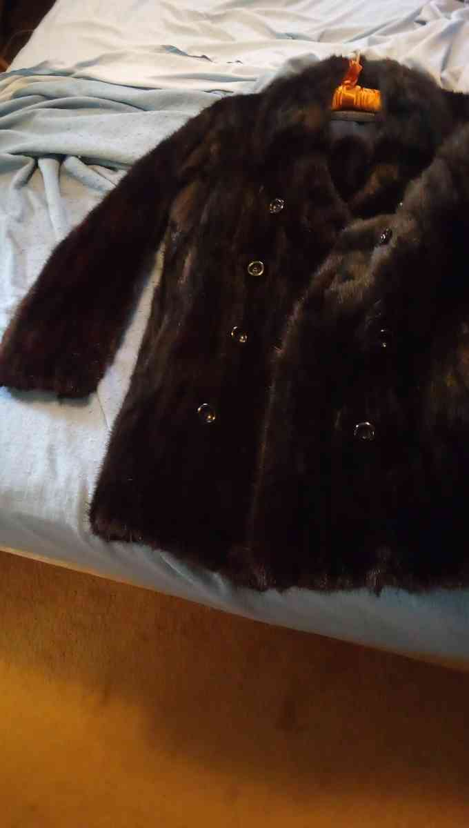 black mink jacket