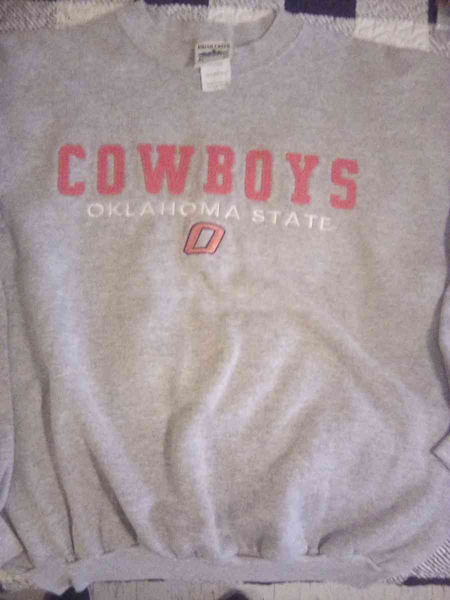 Oklahoma State Medium Grey Sweat Top