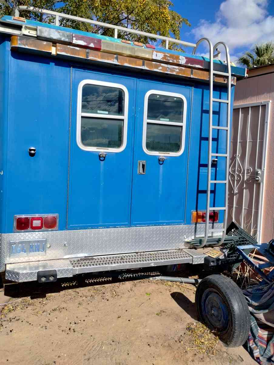 a ambulance and a bar sing