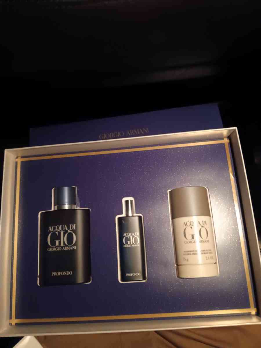 Armani Montblanc and designer cologne gift box sets