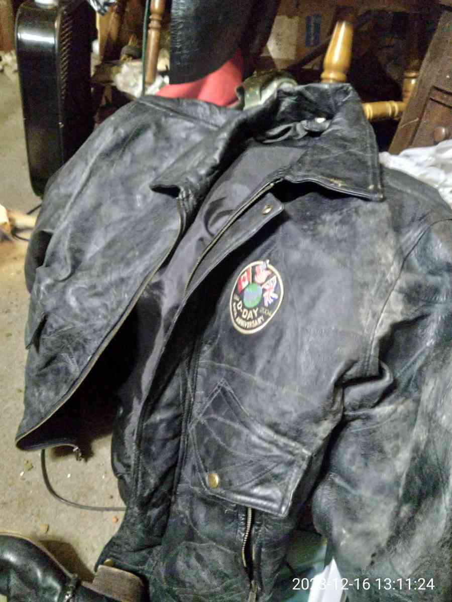mans leather bomber jacket60 year anniversary