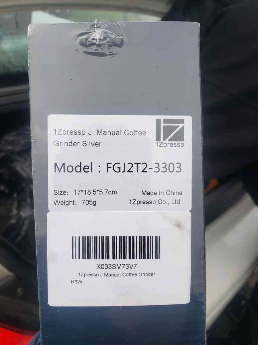 1zpresso hand coffee grinder brand new j series silver