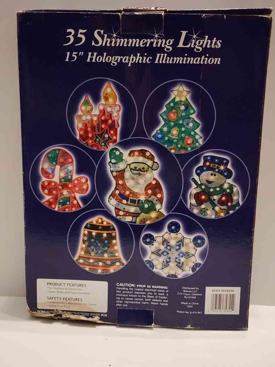 Celebrations Holographic Illumination Twinkling Candy Cane