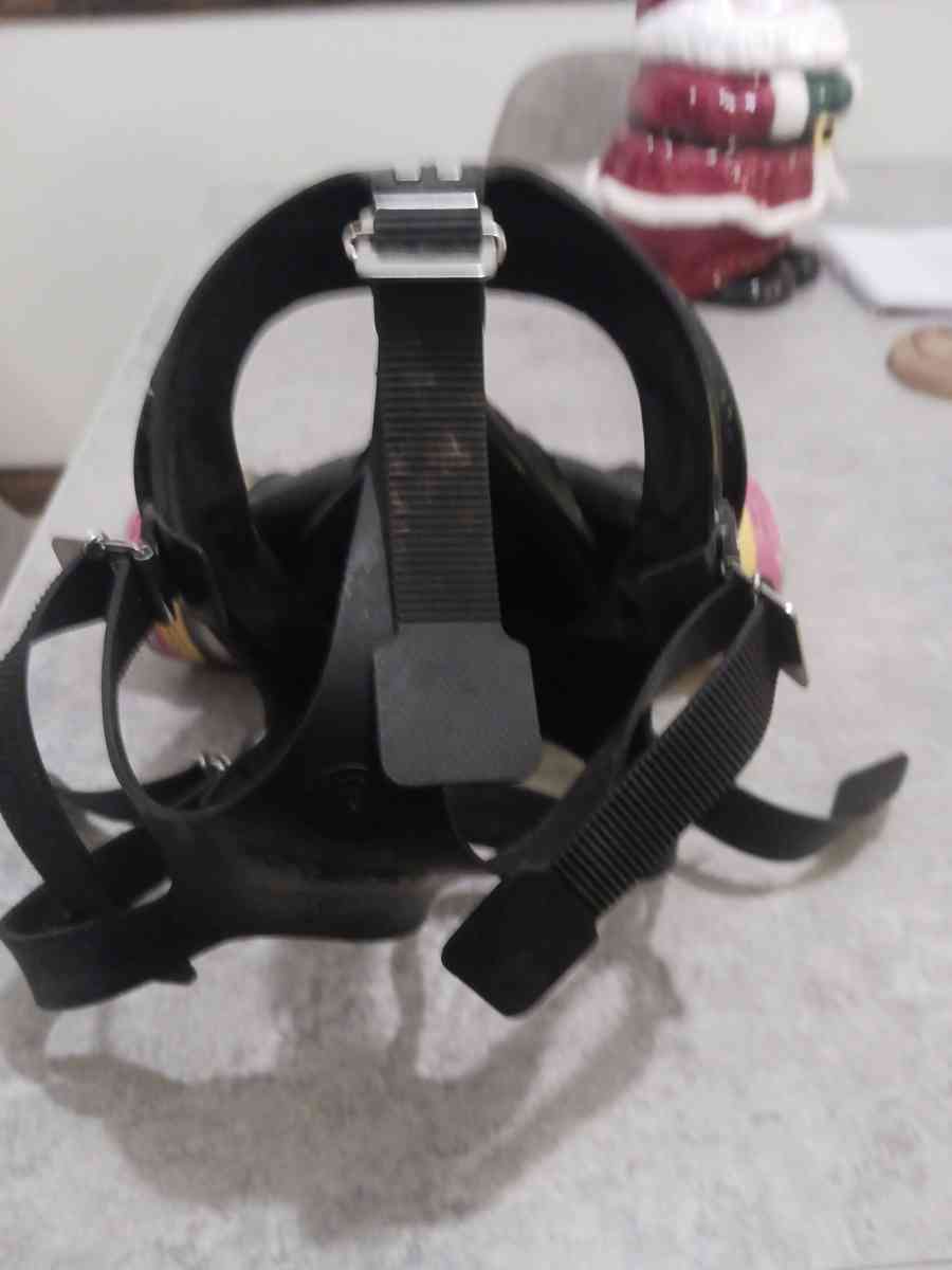 forced air respirator unit and MSA silicone respirator