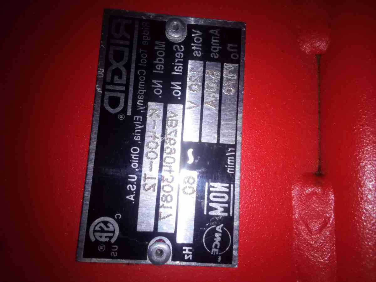 RIGID power snake with foot pedal switch used 1 time