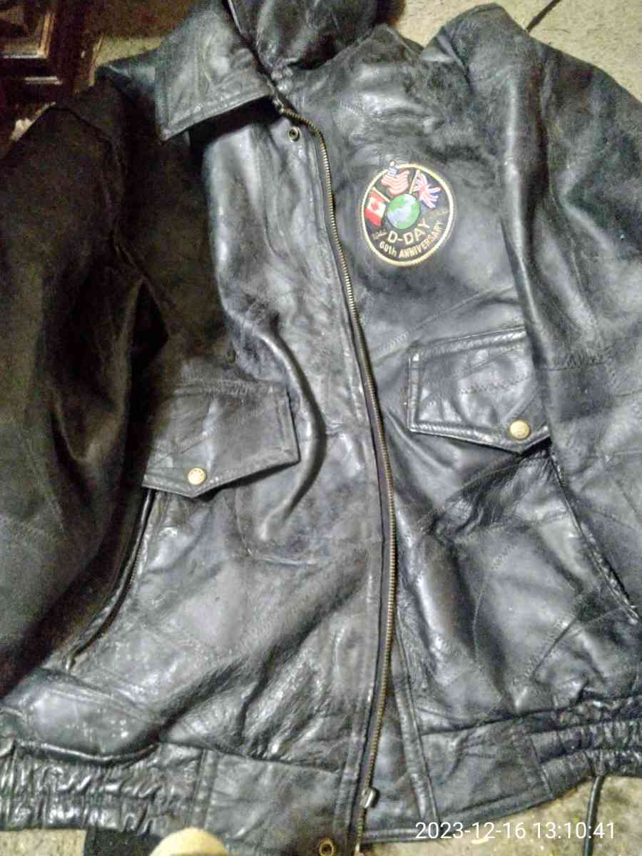 mans leather bomber jacket60 year anniversary