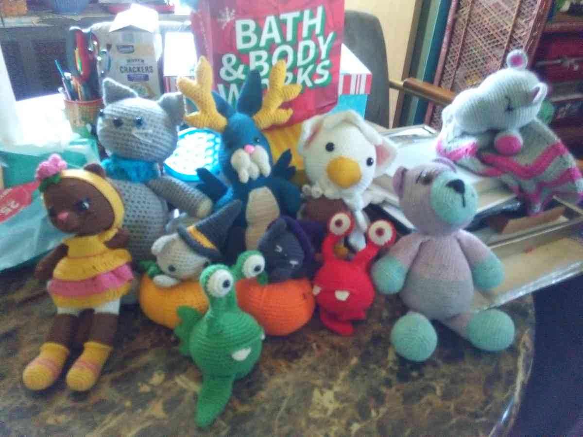 custom knitted dolls