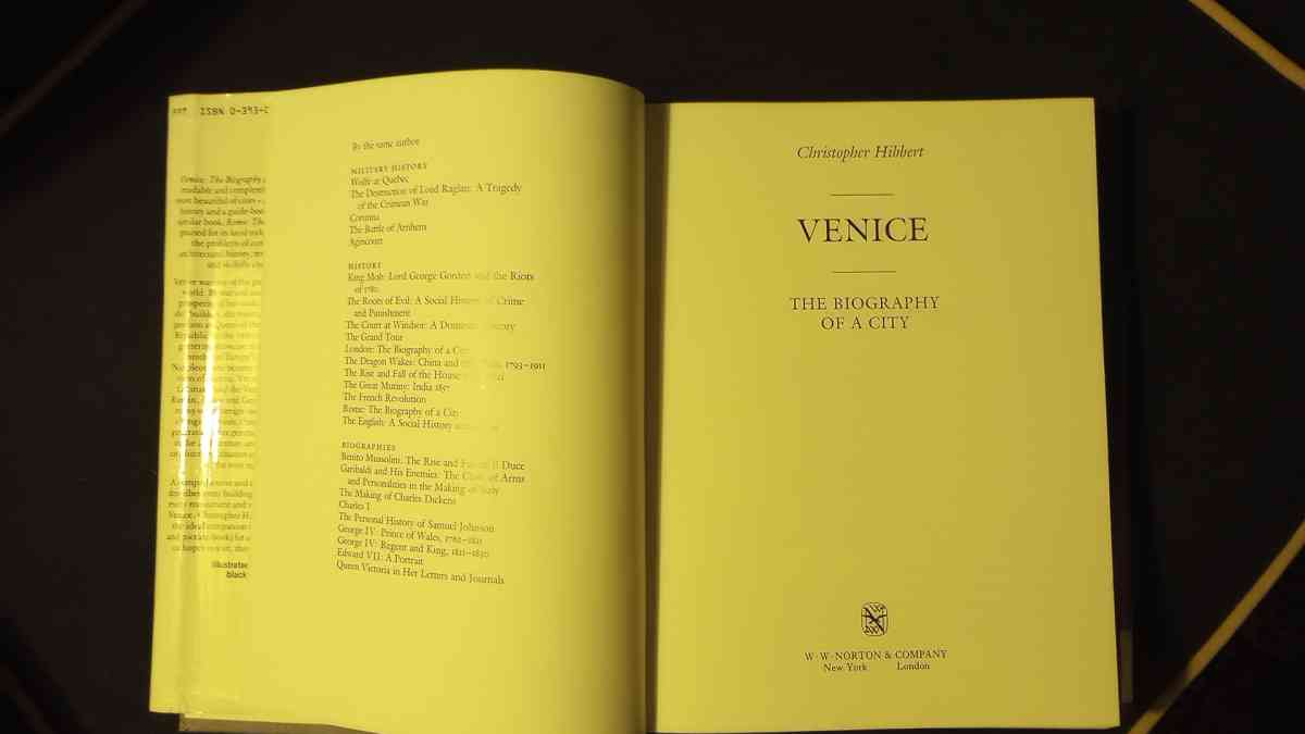 Venice The Biography Of A City