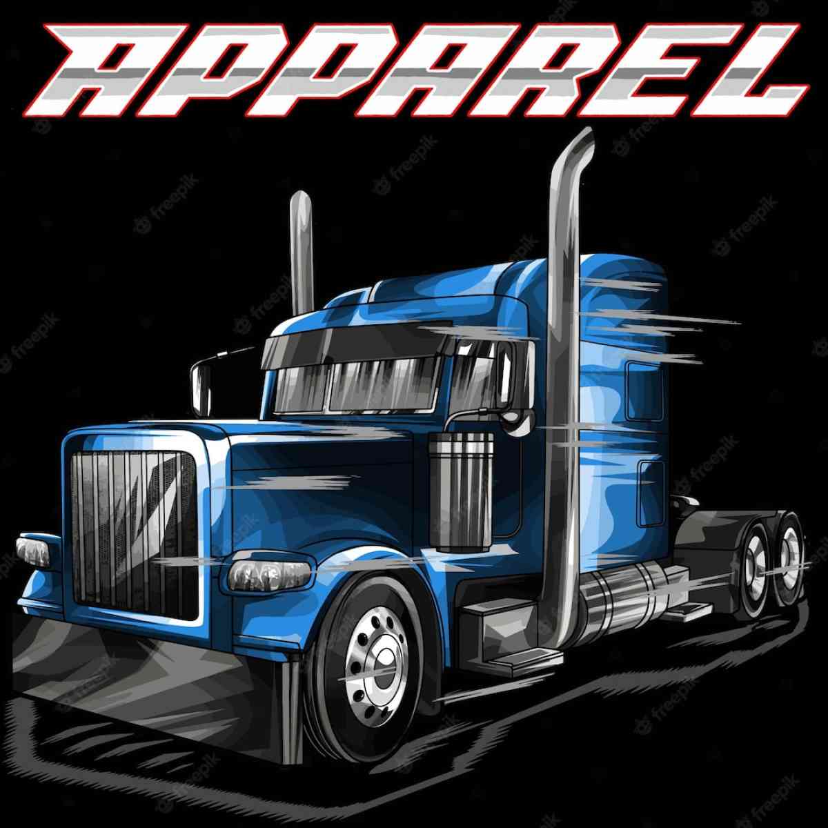 Large truck stickers