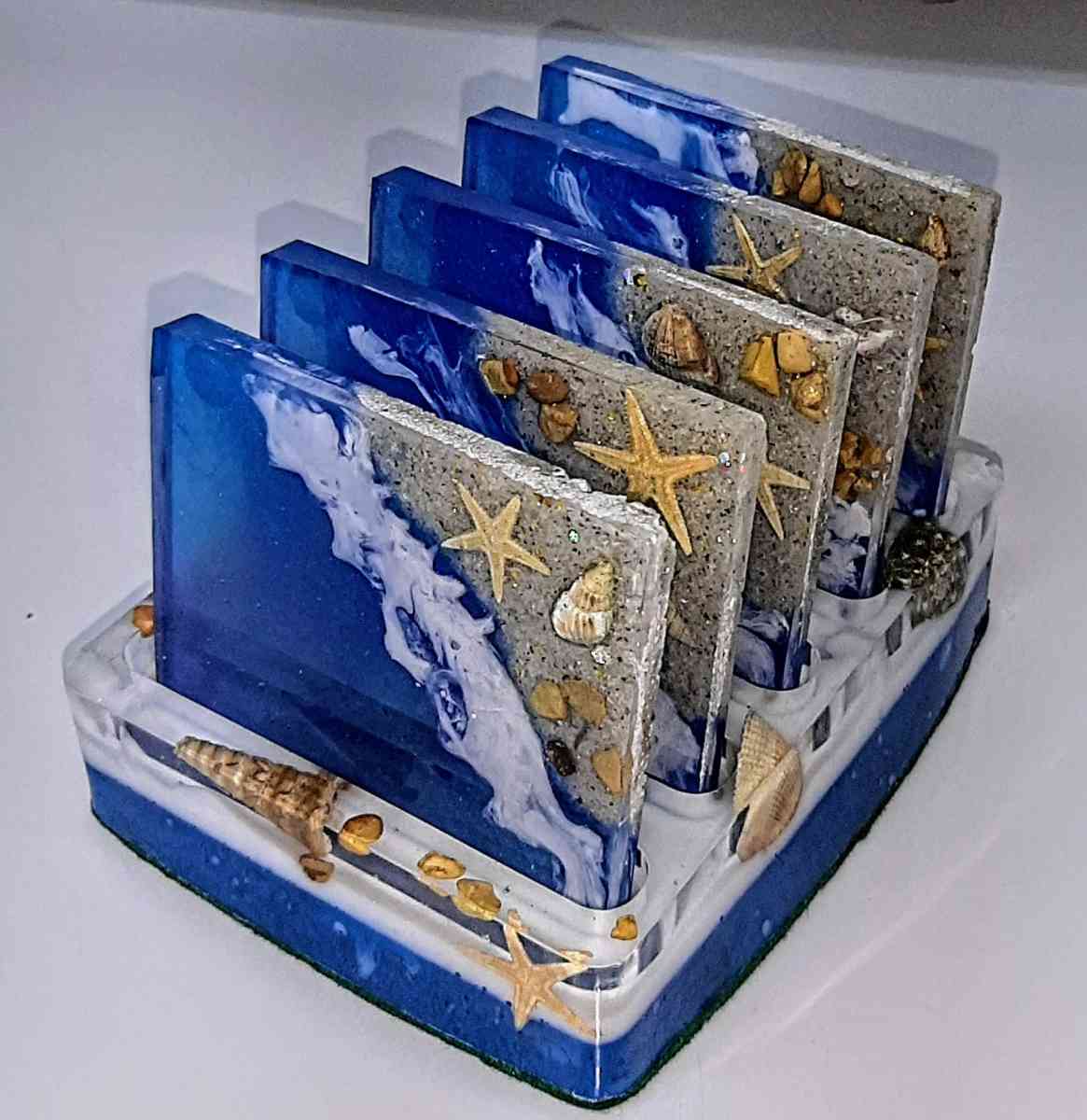 Set of Beach Scene Coasters